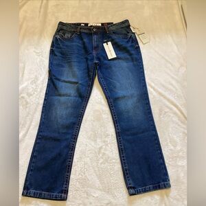 Artful Rebel 100% Cotton,Classic Indigo Straight-Leg Jeans.